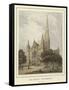 Salisbury Cathedral, West Front-Hablot Knight Browne-Framed Stretched Canvas