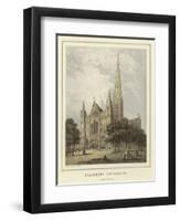 Salisbury Cathedral, West Front-Hablot Knight Browne-Framed Giclee Print