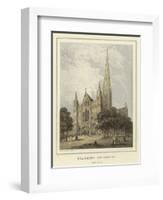 Salisbury Cathedral, West Front-Hablot Knight Browne-Framed Giclee Print