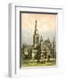 Salisbury Cathedral, Wiltshire, C1870-WL Walton-Framed Giclee Print