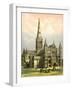 Salisbury Cathedral, Wiltshire, C1870-WL Walton-Framed Giclee Print