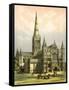 Salisbury Cathedral, Wiltshire, C1870-WL Walton-Framed Stretched Canvas