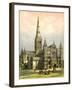 Salisbury Cathedral, Wiltshire, C1870-WL Walton-Framed Giclee Print