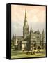 Salisbury Cathedral, Wiltshire, C1870-WL Walton-Framed Stretched Canvas