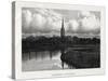 Salisbury Cathedral, Wiltshire, England, 19th Century-null-Stretched Canvas