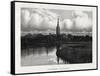 Salisbury Cathedral, Wiltshire, England, 19th Century-null-Framed Stretched Canvas