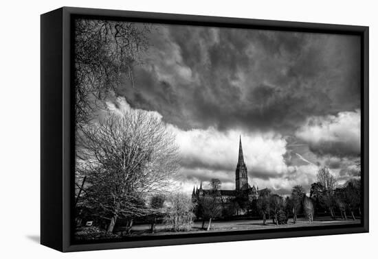 Salisbury Cathedral-Rory Garforth-Framed Stretched Canvas