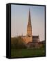 Salisbury Cathedral-Charles Bowman-Framed Stretched Canvas