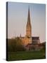 Salisbury Cathedral-Charles Bowman-Stretched Canvas