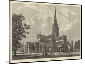 Salisbury Cathedral-null-Mounted Giclee Print