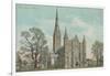 Salisbury Cathedral-null-Framed Art Print