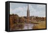 Salisbury Cathedral-Alfred Robert Quinton-Framed Stretched Canvas