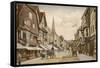 Salisbury, Wiltshire: the High Street-null-Framed Stretched Canvas