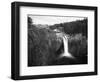 Salish Lodge and English Daisies, Snoqualmie Falls, Washington, USA-Charles Crust-Framed Photographic Print