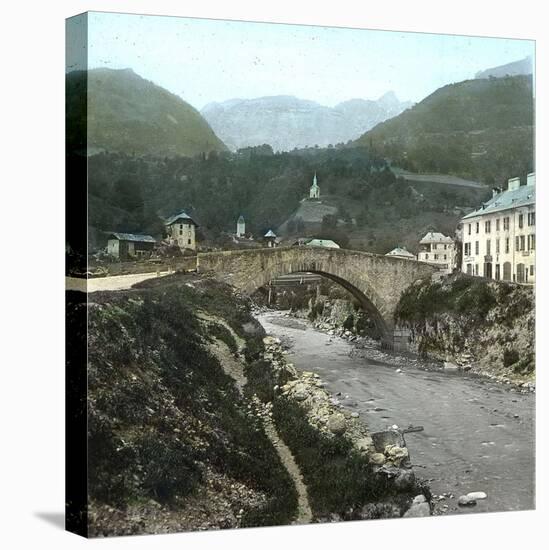 Sallanches (Upper Savoy), Bridge over the Sallanche River-Leon, Levy et Fils-Stretched Canvas