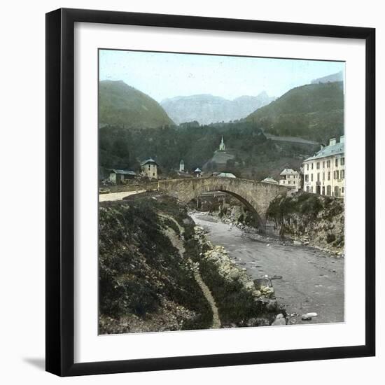 Sallanches (Upper Savoy), Bridge over the Sallanche River-Leon, Levy et Fils-Framed Premium Photographic Print