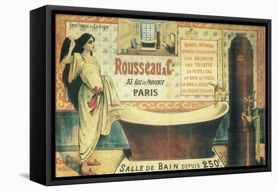 Salle De Bain (2)-Vintage Apple Collection-Framed Stretched Canvas