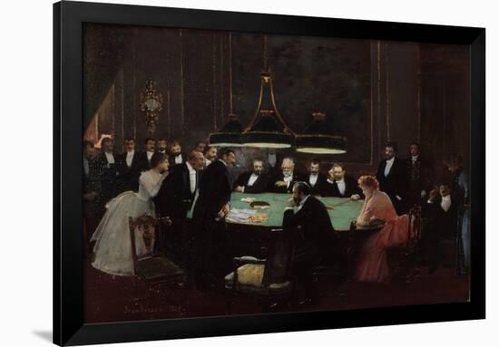 Salle de Jeu, 1889-Jean Béraud-Framed Premium Giclee Print