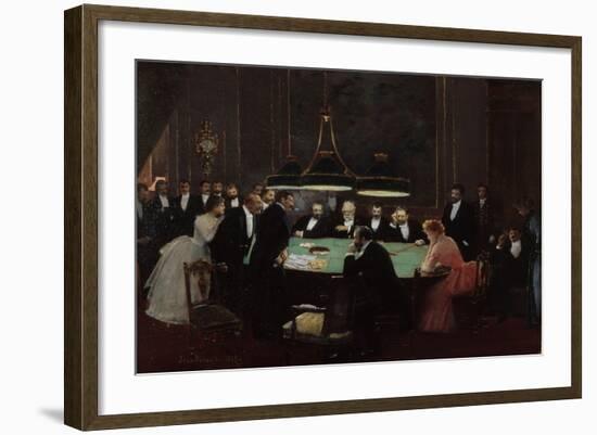 Salle de Jeu, 1889-Jean Béraud-Framed Giclee Print