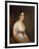 Sally Etting  Jeune Femme a La Mode Romaine Peinture De Thomas Sully (1783-1872) - 1808 - Oil on C-Thomas Sully-Framed Giclee Print