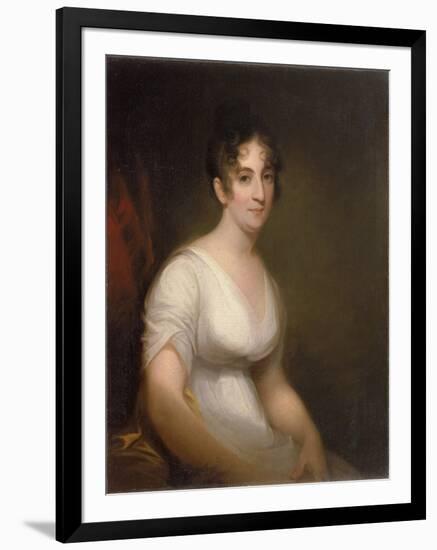 Sally Etting  Jeune Femme a La Mode Romaine Peinture De Thomas Sully (1783-1872) - 1808 - Oil on C-Thomas Sully-Framed Giclee Print