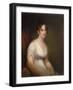 Sally Etting  Jeune Femme a La Mode Romaine Peinture De Thomas Sully (1783-1872) - 1808 - Oil on C-Thomas Sully-Framed Giclee Print