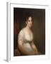 Sally Etting  Jeune Femme a La Mode Romaine Peinture De Thomas Sully (1783-1872) - 1808 - Oil on C-Thomas Sully-Framed Giclee Print