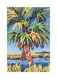 Pine Island Palm-Sally Evans-Stretched Canvas