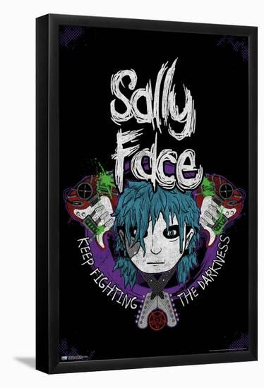 Sally Face - Crossed Guitars-Trends International-Framed Poster