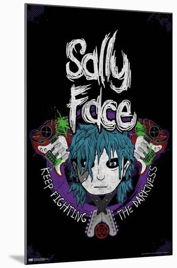 Sally Face - Crossed Guitars-Trends International-Mounted Poster