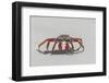 Sally lightfoot crab on white sandy beach. San Cristobal Island, Galapagos Islands, Ecuador.-Adam Jones-Framed Photographic Print