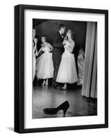 Sally Nyvall and Dick Gaudette Improvise on Dance Floor while Sue Nyvall Gazes at Mike Murphy-Grey Villet-Framed Photographic Print