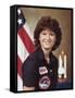 Sally Ride, astronaut who became first Amer. woman in space aboard Space Shuttle Challenger II-null-Framed Stretched Canvas