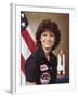 Sally Ride, astronaut who became first Amer. woman in space aboard Space Shuttle Challenger II-null-Framed Premium Photographic Print