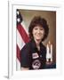 Sally Ride, astronaut who became first Amer. woman in space aboard Space Shuttle Challenger II-null-Framed Premium Photographic Print