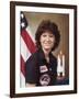 Sally Ride, astronaut who became first Amer. woman in space aboard Space Shuttle Challenger II-null-Framed Premium Photographic Print