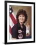 Sally Ride, astronaut who became first Amer. woman in space aboard Space Shuttle Challenger II-null-Framed Premium Photographic Print