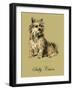 Sally The Cairn Terrier-Lucy Dawson-Framed Art Print