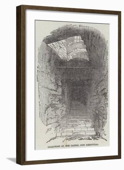 Sallyport of Windsor Castle, Just Discovered-null-Framed Giclee Print