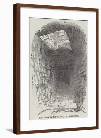 Sallyport of Windsor Castle, Just Discovered-null-Framed Giclee Print