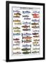 Salmon and Trout-null-Framed Premium Giclee Print