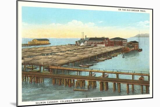 Salmon Cannery, Astoria, Oregon-null-Mounted Art Print