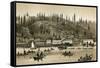 Salmon Cannery on the Columbia River in Oregon, 1880s-null-Framed Stretched Canvas