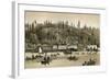 Salmon Cannery on the Columbia River in Oregon, 1880s-null-Framed Giclee Print