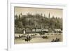 Salmon Cannery on the Columbia River in Oregon, 1880s-null-Framed Giclee Print