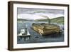 Salmon Cannery on the Pacific Coast at Astoria, Oregon, c.1880-null-Framed Giclee Print
