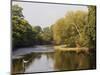Salmon Fisherman Casting to a Fish on the River Dee, Wrexham, Wales-John Warburton-lee-Mounted Photographic Print
