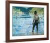 Salmon Fishing, 1927-Frank Weston Benson-Framed Art Print