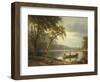 Salmon Fishing on the Caspapediac River (Quebec, Canada)-Albert Bierstadt-Framed Giclee Print