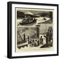 Salmon-Fishing on the Restigouche, New Brunswick-null-Framed Giclee Print